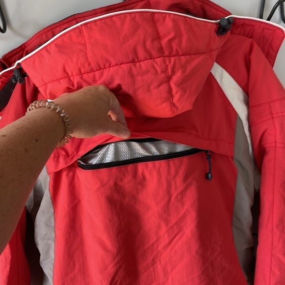 TE 408 E.A.S. Boardwear, XS bright coral women’s ski or snowboard jacket, EUC - Picture 7 of 8